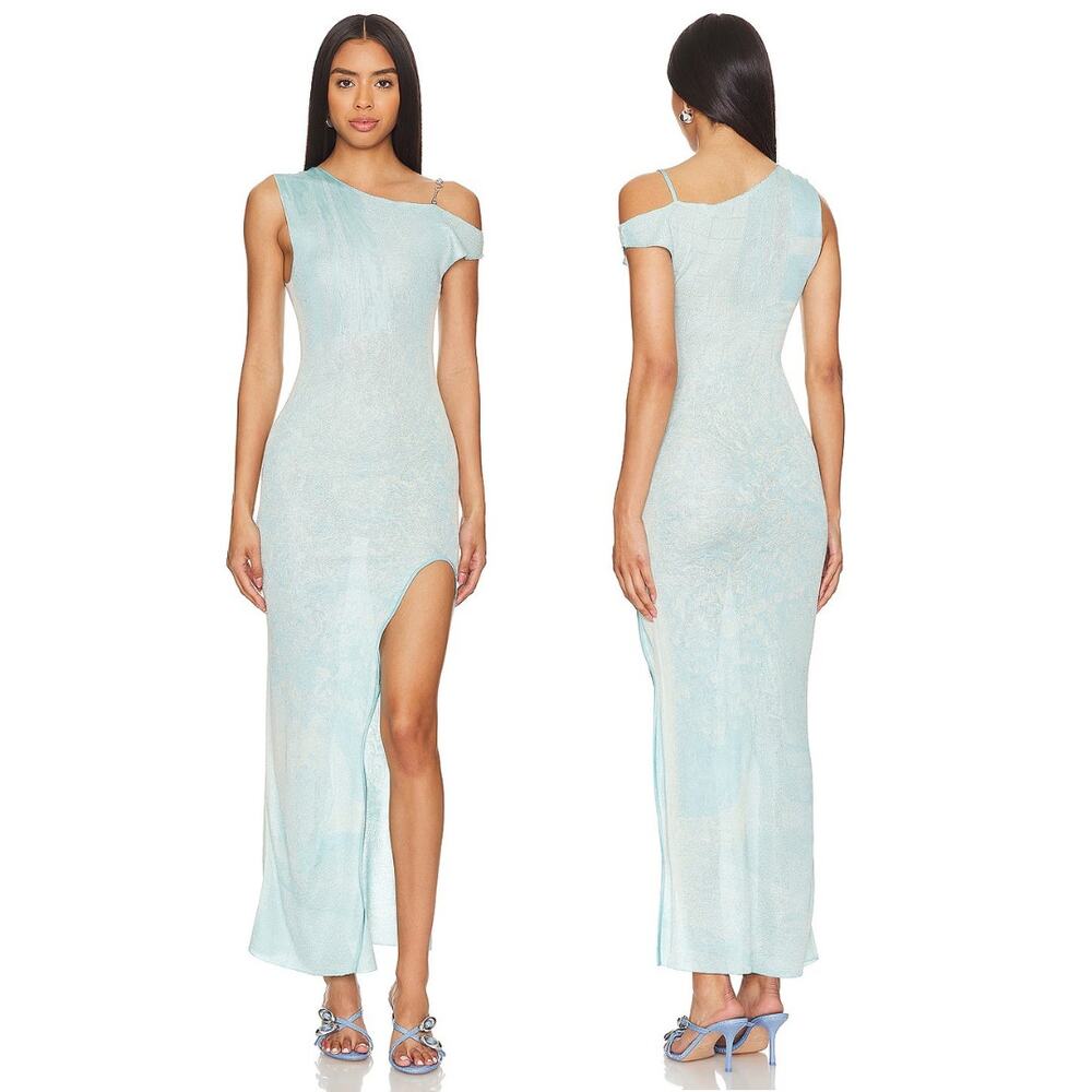 PH5 Tulip Maxi Dress Off The Shoulder Party Y2K Swirl Summer Beachy Resort S